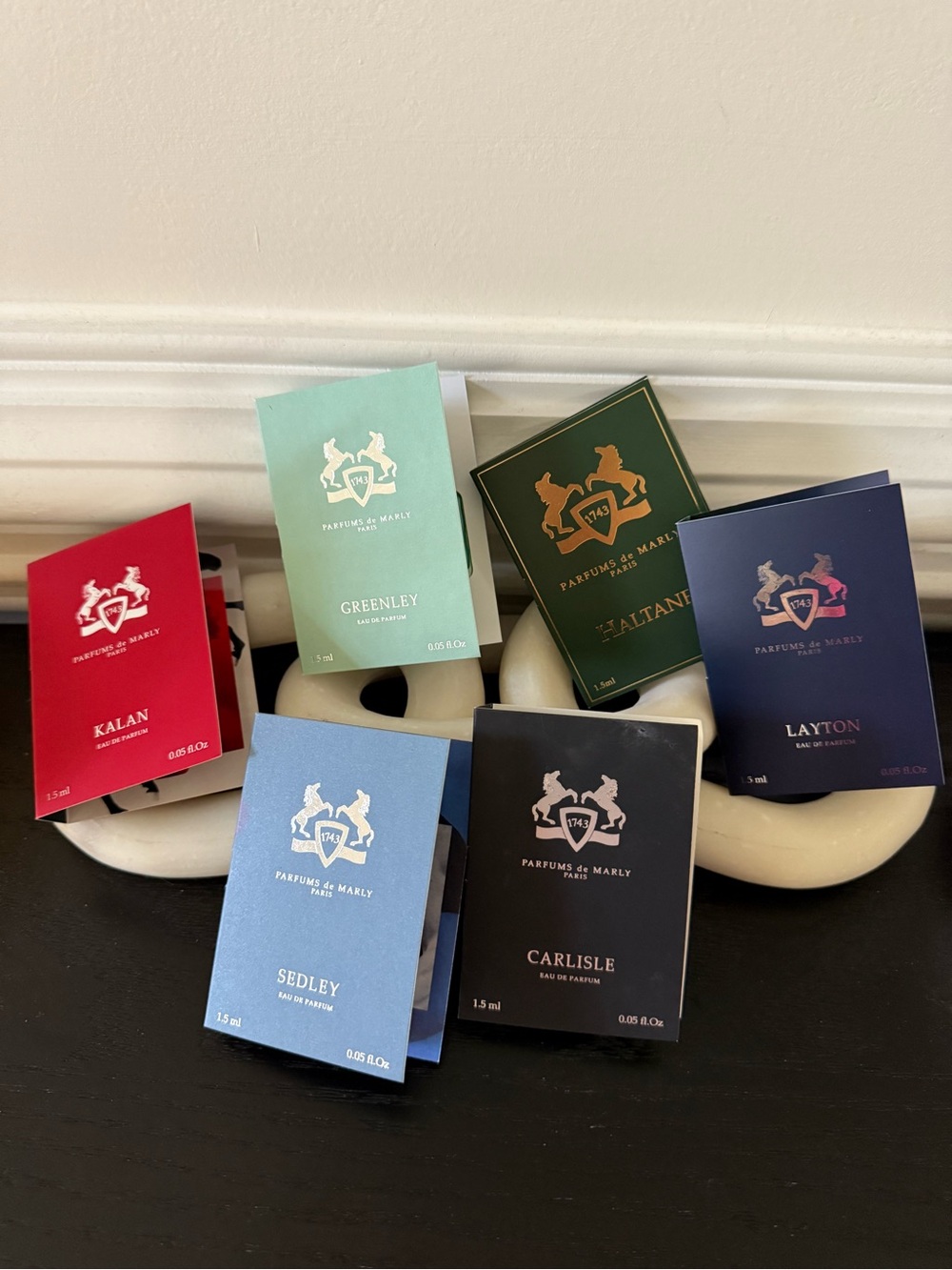 Parfums de Marly Sample Perfume of 6 best scents for men, brand new
